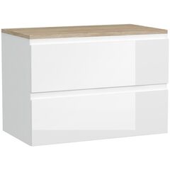 Купить (SB-SZ-MOD80-BL/Wh) Тумба п/рак. под столешницу подвесная: MODUO 80, белая, Сорт1 (sb-sz-mod80-bl/wh) по цене 22590 руб., в Санкт-Петебруге в интернет магазине 100-Систем, а также дургие товары CERSANIT из раздела Тумбы под раковину и Мебель для ванной комнаты