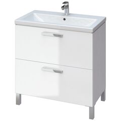 Купить (B-SU-MEL-CM80) Тумба п/рак.: MELAR для COMO/NATURE 80, белый, Сорт1 (b-su-mel-cm80) по цене 21990 руб., в Санкт-Петебруге в интернет магазине 100-Систем, а также дургие товары CERSANIT из раздела Тумбы под раковину и Мебель для ванной комнаты