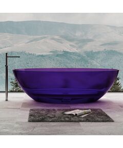 Купить Прозрачная ванна ABBER Kristall AT9702Amethyst фиолетовая (at9702amethyst) по цене 388800 руб., в Санкт-Петебруге в интернет магазине 100-Систем, а также дургие товары ABBER из раздела Ванны из камня и Ванны
