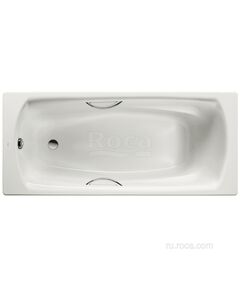 Купить Ванна Roca Swing Plus 170x75 3,5мм, anti-slip, с ручками 236755000 (236755000) по цене 62990 руб., в Санкт-Петебруге в интернет магазине 100-Систем, а также дургие товары ROCA из раздела Ванны стальные и Ванны