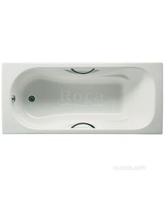 Купить Ванна Roca Malibu 160x70 с отверстиями для ручек, anti-slip 2334G0000 (2334g0000) по цене 72990 руб., в Санкт-Петебруге в интернет магазине 100-Систем, а также дургие товары ROCA из раздела Чугунные ванны и Ванны