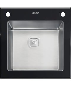 Купить Кухонная мойка комбинированная TOLERO Ceramic Glass TG-500 черная (765048) по цене 22750 руб., в Санкт-Петебруге в интернет магазине 100-Систем, а также дургие товары TOLERO из раздела Накладные мойки и Кухонные мойки