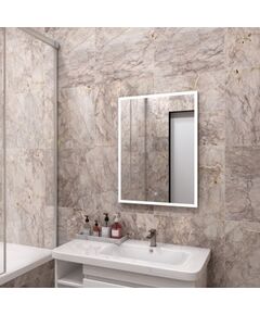 Купить Зеркало Континент Frame white  LED 700х1000 (злп437) по цене 13860 руб., в Санкт-Петебруге в интернет магазине 100-Систем, а также дургие товары Континент из раздела Зеркала и Мебель для ванной комнаты