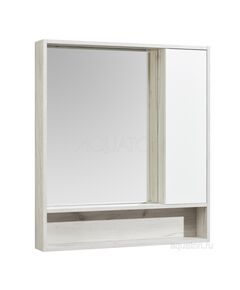 Купить Зеркальный шкаф AQUATON Флай 80 белый, дуб крафт 1A237702FAX10 (1a237702fax10) по цене 8818.1 руб., в Санкт-Петебруге в интернет магазине 100-Систем, а также дургие товары AQUATON из раздела Зеркальные шкафы для ванной и Мебель для ванной комнаты