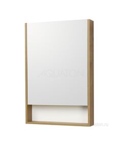 Купить Зеркальный шкаф AQUATON Сканди 55 белый, дуб рустикальный 1A252102SDZ90 (1a252102sdz90) по цене 7510.1 руб., в Санкт-Петебруге в интернет магазине 100-Систем, а также дургие товары AQUATON из раздела Зеркальные шкафы для ванной и Мебель для ванной комнаты
