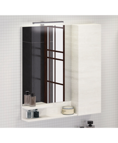 Купить Comforty. Зеркало-шкаф "Верона-75" дуб белый (00004137100cf) по цене 9800 руб., в Санкт-Петебруге в интернет магазине 100-Систем, а также дургие товары COMFORTY из раздела Зеркальные шкафы для ванной и Мебель для ванной комнаты