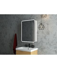 Купить Зеркало-шкаф Континент ELLIOTT 550х800 правый белый (мвк016) по цене 17890 руб., в Санкт-Петебруге в интернет магазине 100-Систем, а также дургие товары Континент из раздела Зеркальные шкафы для ванной и Мебель для ванной комнаты
