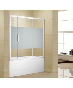 Купить Шторка на ванну Aquanet Practic AE10-B-160H150U-CP, прозрачное стекло (243612) по цене 25840 руб., в Санкт-Петебруге в интернет магазине 100-Систем, а также дургие товары AQUANET из раздела Стеклянные шторки для ванн и Сантехника