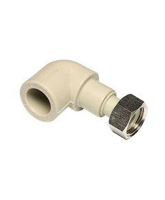 Купить Угольник 90° с накидной гайкой 20х3/4 Ekoplastik PP-R (skom02025x) по цене 672.09 руб., в Санкт-Петебруге в интернет магазине 100-Систем, а также дургие товары EKOPLASTIK из раздела Фитинги серые полипропиленовые 20 и Трубы и фитинги серые полипропиленовые