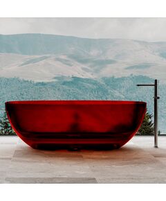 Купить Прозрачная ванна ABBER Kristall AT9703Rubin красная (at9703rubin) по цене 381600 руб., в Санкт-Петебруге в интернет магазине 100-Систем, а также дургие товары ABBER из раздела Ванны из камня и Ванны