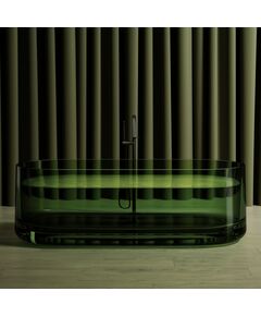 Купить Прозрачная ванна ABBER Kristall AT9708Emerald зеленая (at9708emerald) по цене 349920 руб., в Санкт-Петебруге в интернет магазине 100-Систем, а также дургие товары ABBER из раздела Ванны из камня и Ванны