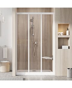 Купить Душевая дверь Ravak Supernova ASDP3-110 см белый профиль, прозрачное стекло (00vd01r2z1) по цене 46282.5 руб., в Санкт-Петебруге в интернет магазине 100-Систем, а также дургие товары RAVAK из раздела Душевые двери и Душевые двери, перегородки