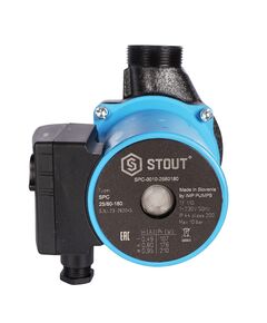 Купить SPC-0010-2580180 STOUT Насос циркуляционный 25/80-180 (SPC-0010-2580180) по цене 28599 руб., в Санкт-Петебруге в интернет магазине 100-Систем, а также дургие товары STOUT из раздела Насосы циркуляционные и Насосы и насосное оборудование