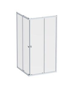 Купить W87G-403-100100-MT Sunny душ огражд квадратн, раздвижн двери 100x100 серебро,стекло прозрачн (w87g-403-100100-mt) по цене 30190 руб., в Санкт-Петебруге в интернет магазине 100-Систем, а также дургие товары AM.PM из раздела Душевые ограждения и Душевые кабины и ограждения