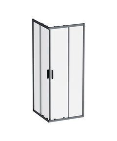 Купить W90G-403-8080-BT Gem душевое огражд квадратн.,раздвиж.двери 80x80 черный мат.,стекло прозрачн (w90g-403-8080-bt) по цене 45290 руб., в Санкт-Петебруге в интернет магазине 100-Систем, а также дургие товары AM.PM из раздела Душевые ограждения и Душевые кабины и ограждения