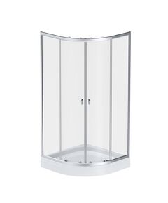 Купить W88E-205-090MT64 X-Joy Twin Slide,  Душевое ограждение c поддоном, 90x90, профиль мат хром (w88e-205-090mt64) по цене 56390 руб., в Санкт-Петебруге в интернет магазине 100-Систем, а также дургие товары AM.PM из раздела Душевые ограждения и Душевые кабины и ограждения
