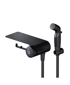 Купить F0H85A822 X-Joy TouchReel, гигиенический набор со смесителем для душа с полкой, держателем туалетной (f0h85a822) по цене 19190 руб., в Санкт-Петебруге в интернет магазине 100-Систем, а также дургие товары AM.PM из раздела Гигиенический душ со смесителем и Гигиенический душ