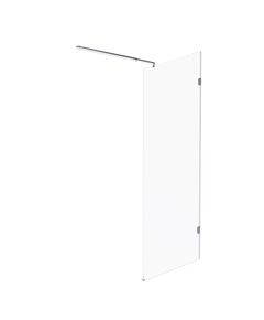 Купить W94WI-90-F1-MTE Душевая перегородка X-Joy 90x195, стекло прозр. 6 мм + покрытие, фурнитура мат хром (w94wi-90-f1-mte) по цене 13990 руб., в Санкт-Петебруге в интернет магазине 100-Систем, а также дургие товары AM.PM из раздела Душевые перегородки и Душевые двери, перегородки