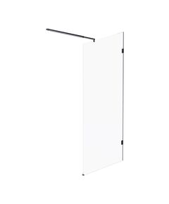 Купить W94WI-90-F1-BTE Душевая перегородка X-Joy 90x195, стекло прозр. 6 мм + покрытие, фурнитура черный (w94wi-90-f1-bte) по цене 13990 руб., в Санкт-Петебруге в интернет магазине 100-Систем, а также дургие товары AM.PM из раздела Душевые перегородки и Душевые двери, перегородки