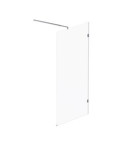 Купить W94WI-100-F1-MTE Душевая перегородка X-Joy 100x195, стекло прозр. 6 мм + покрытие, фурнитура мат хро (w94wi-100-f1-mte) по цене 14990 руб., в Санкт-Петебруге в интернет магазине 100-Систем, а также дургие товары AM.PM из раздела Душевые перегородки и Душевые двери, перегородки