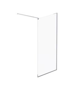 Купить W84WI-100-F1-MTE Душевая перегородка Func 100x200, стекло прозр. 8 мм + покрытие, профиль мат хром (w84wi-100-f1-mte) по цене 25890 руб., в Санкт-Петебруге в интернет магазине 100-Систем, а также дургие товары AM.PM из раздела Душевые перегородки и Душевые двери, перегородки