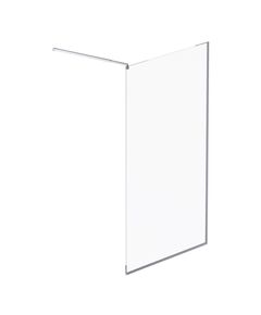 Купить W84WI-120-F1-MTE Душевая перегородка Func 120x200, стекло прозр. 8 мм + покрытие, профиль мат хром (w84wi-120-f1-mte) по цене 27990 руб., в Санкт-Петебруге в интернет магазине 100-Систем, а также дургие товары AM.PM из раздела Душевые перегородки и Душевые двери, перегородки