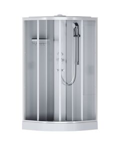 Купить W94C-401-100MT X-Joy кабина душевая  100x100, 1/4 круга,  профиль мат.хром, стекло прозрачное (w94c-401-100mt) по цене 76990 руб., в Санкт-Петебруге в интернет магазине 100-Систем, а также дургие товары AM.PM из раздела Душевые кабины и Душевые кабины и ограждения