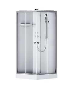 Купить W94C-403-090MT X-Joy Square кабина душевая  90x90,  профиль мат.хром, стекло прозрачное (w94c-403-090mt) по цене 70990 руб., в Санкт-Петебруге в интернет магазине 100-Систем, а также дургие товары AM.PM из раздела Душевые кабины и Душевые кабины и ограждения
