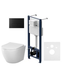 Купить IS47038.801900 Инсталляция с клав Pro S черн мат с подвес унит Like Aquaspin с сид м/лиф (is47038.801900) по цене 71490 руб., в Санкт-Петебруге в интернет магазине 100-Систем, а также дургие товары AM.PM из раздела Готовые решения и Инсталляции