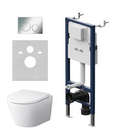 Купить IS90251.741701 Инсталляция с клав PrimeFit S, хром глянц, с подвес унит Sense FlashClean с сид м/лифт (is90251.741701) по цене 59390 руб., в Санкт-Петебруге в интернет магазине 100-Систем, а также дургие товары AM.PM из раздела Готовые решения и Инсталляции