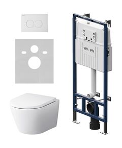 Купить IS110101.741701 Инсталляция EasyFit с клав L глянц белый с подвес унит  Sense FlashClean с сид (is110101.741701) по цене 55990 руб., в Санкт-Петебруге в интернет магазине 100-Систем, а также дургие товары AM.PM из раздела Готовые решения и Инсталляции