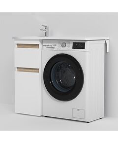Купить M85AFSX0402WG X-Joy, База под столешницу для стиральной машины, напольная, 40 см, 2 ящика, белый гля (m85afsx0402wg) по цене 13490 руб., в Санкт-Петебруге в интернет магазине 100-Систем, а также дургие товары AM.PM из раздела Тумбы под раковину и Мебель для ванной комнаты