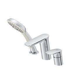 Купить F50A01300 Inspire V2.0, смеситель на борт ванны, трёхсекционный, излив  мм, хром, шт (F50A01300) по цене 41990 руб., в Санкт-Петебруге в интернет магазине 100-Систем, а также дургие товары AM.PM из раздела Смесители на борт ванны и Смесители для ванны и душа