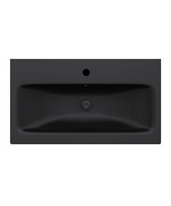 Купить M90WCC0752BM GEM, Раковина мебельная, керамическая, 75 см, встроенная, цвет: черный матовый (m90wcc0752bm) по цене 14990 руб., в Санкт-Петебруге в интернет магазине 100-Систем, а также дургие товары AM.PM из раздела Встраиваемые раковины и Раковины и пьедесталы