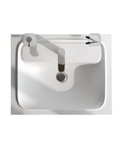 Купить M8FWPC0600WM Func, Раковина мебельная, литьевой мрамор, 60 см, цвет белый матовый (m8fwpc0600wm) по цене 13390 руб., в Санкт-Петебруге в интернет магазине 100-Систем, а также дургие товары AM.PM из раздела Встраиваемые раковины и Раковины и пьедесталы
