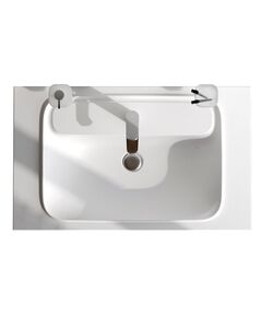 Купить M8FWPC0800WM Func, Раковина мебельная, литьевой мрамор, 80 см, цвет белый матовый (m8fwpc0800wm) по цене 20590 руб., в Санкт-Петебруге в интернет магазине 100-Систем, а также дургие товары AM.PM из раздела Встраиваемые раковины и Раковины и пьедесталы