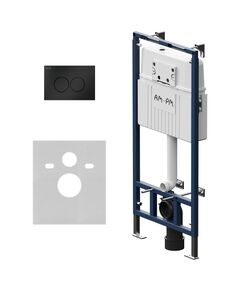 Купить I012710.0138 MasterFit инсталляция для подвесного унитаза с клавишей ProC L, мат.черный (I012710.0138) по цене 23290 руб., в Санкт-Петебруге в интернет магазине 100-Систем, а также дургие товары AM.PM из раздела Инсталляции для унитазов и Инсталляции
