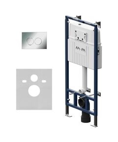 Купить I012710.0151 MasterFit инсталляция для подвесного унитаза с клавишей ProC L, хром глянц (I012710.0151) по цене 23490 руб., в Санкт-Петебруге в интернет магазине 100-Систем, а также дургие товары AM.PM из раздела Инсталляции для унитазов и Инсталляции
