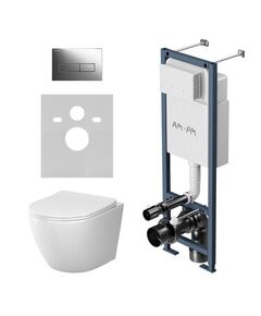 Купить IS110151.741701 Инсталляция EasyFit с клав M глянц хром с подвес унит Like Aquaspin с сид м/лифт (is110351.801900) по цене 56990 руб., в Санкт-Петебруге в интернет магазине 100-Систем, а также дургие товары AM.PM из раздела Готовые решения и Инсталляции