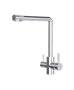 Купить F85B05700 X-Joy, смеситель для кухни с L-изливом с каналом для питьевой воды, хром (f85b05700) по цене 9990 руб., в Санкт-Петебруге в интернет магазине 100-Систем, а также дургие товары AM.PM из раздела Смесители с подключением фильтра и Смесители для кухни