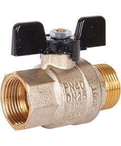 Купить Кран шаровый Stout 1" В-Н. бабочка. никель (svb-0004-000025) по цене 1378 руб., в Санкт-Петебруге в интернет магазине 100-Систем, а также дургие товары STOUT из раздела Краны прямые 1 и Краны прямые