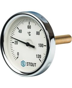 Купить STOUT SIM-0001 Термометр биметаллический с погружной гильзой. Корпус Dn 80 мм, гильза 75 мм 1/2", 0...120°С (sim-0001-807515) по цене 1018 руб., в Санкт-Петебруге в интернет магазине 100-Систем, а также дургие товары STOUT из раздела Термометры и Контрольно-измерительные приборы