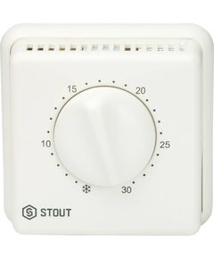 Купить STOUT STE-0001 Комнатный проводной термостат TI-N с переключателем зима-лето и светодиодом (ste-0001-000001) по цене 1992 руб., в Санкт-Петебруге в интернет магазине 100-Систем, а также дургие товары STOUT из раздела Терморегуляторы и Автоматика для теплого пола