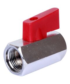 Купить Кран шаровый мини Stout  3/8" ВР (svb-0021-000010) по цене 443 руб., в Санкт-Петебруге в интернет магазине 100-Систем, а также дургие товары STOUT из раздела Краны прямые 1 1/4 - 2 и Краны прямые