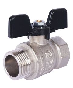 Купить STOUT SVB Кран шаровой стандартнопроходной, ВР/НР, ручка бабочка 3/4" (svb-0014-000020) по цене 791 руб., в Санкт-Петебруге в интернет магазине 100-Систем, а также дургие товары STOUT из раздела Краны прямые 3/4 и Краны прямые