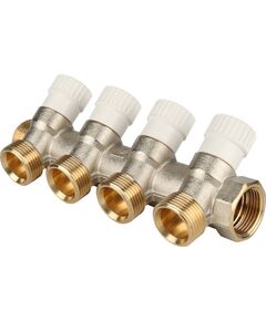 Купить SMB 6851 343404 STOUT Коллектор распределительный 3/4", 4 отвода 3/4"ЕК (smb 6851 343404) по цене 3082 руб., в Санкт-Петебруге в интернет магазине 100-Систем, а также дургие товары STOUT из раздела Вентильные коллекторы и Коллекторы и коллекторные группы