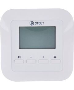 Купить STOUT  Проводной комнатный регулятор R-10s, белый (ste-0101-010005) по цене 11190 руб., в Санкт-Петебруге в интернет магазине 100-Систем, а также дургие товары STOUT из раздела Управляющие модули и Автоматика для водяного теплого пола