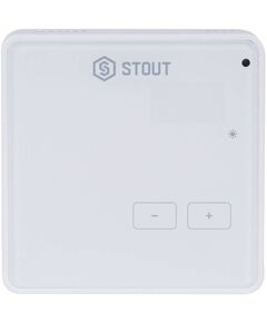 Купить STOUT  Беспроводной комнатный регулятор R-8z, белый (ste-0101-008003) по цене 10382 руб., в Санкт-Петебруге в интернет магазине 100-Систем, а также дургие товары STOUT из раздела Управляющие модули и Автоматика для водяного теплого пола