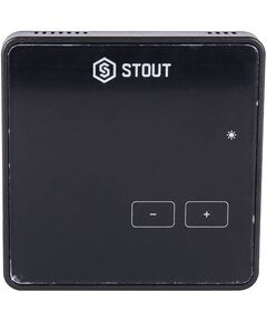 Купить STOUT  Беспроводной комнатный регулятор R-8z, черный (ste-0101-008004) по цене 10382 руб., в Санкт-Петебруге в интернет магазине 100-Систем, а также дургие товары STOUT из раздела Управляющие модули и Автоматика для водяного теплого пола