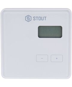 Купить STOUT  Беспроводной комнатный регулятор R-8b, белый (ste-0101-008001) по цене 7960 руб., в Санкт-Петебруге в интернет магазине 100-Систем, а также дургие товары STOUT из раздела Управляющие модули и Автоматика для водяного теплого пола